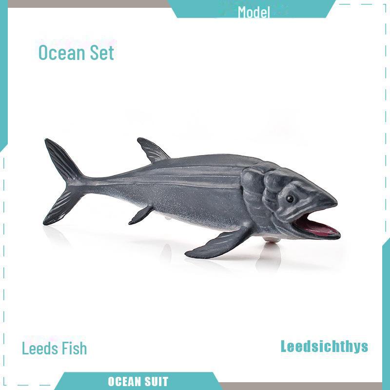 Набор моделей морских животных: Акула, черепаха, дельфин, кит, пингвин, краб и существа морского дна