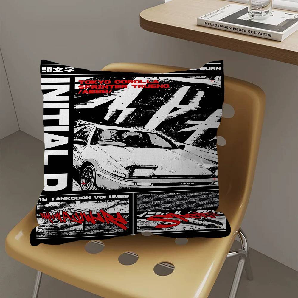 Аниме Initial D Наволочка Подушка Подушка Чехол для Подушки Гостиная Диван Домашний Декор Индивидуальный