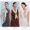 Wanshili Peony Time 100% Silk Square Scarf