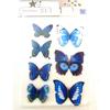 [N4136] - 3D Stickers 'Butterflies' Blue