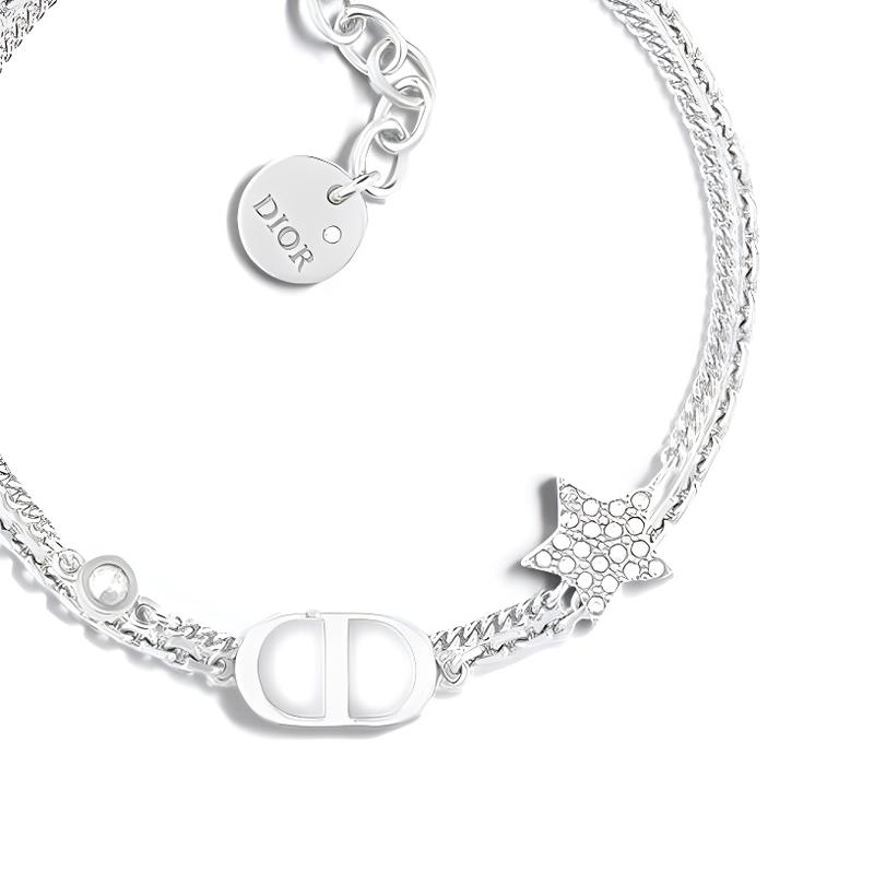 Dior Браслет с индивидуальным дизайном для женщин, серебро, Серебряный F, базовая упаковка - мешок от пыли