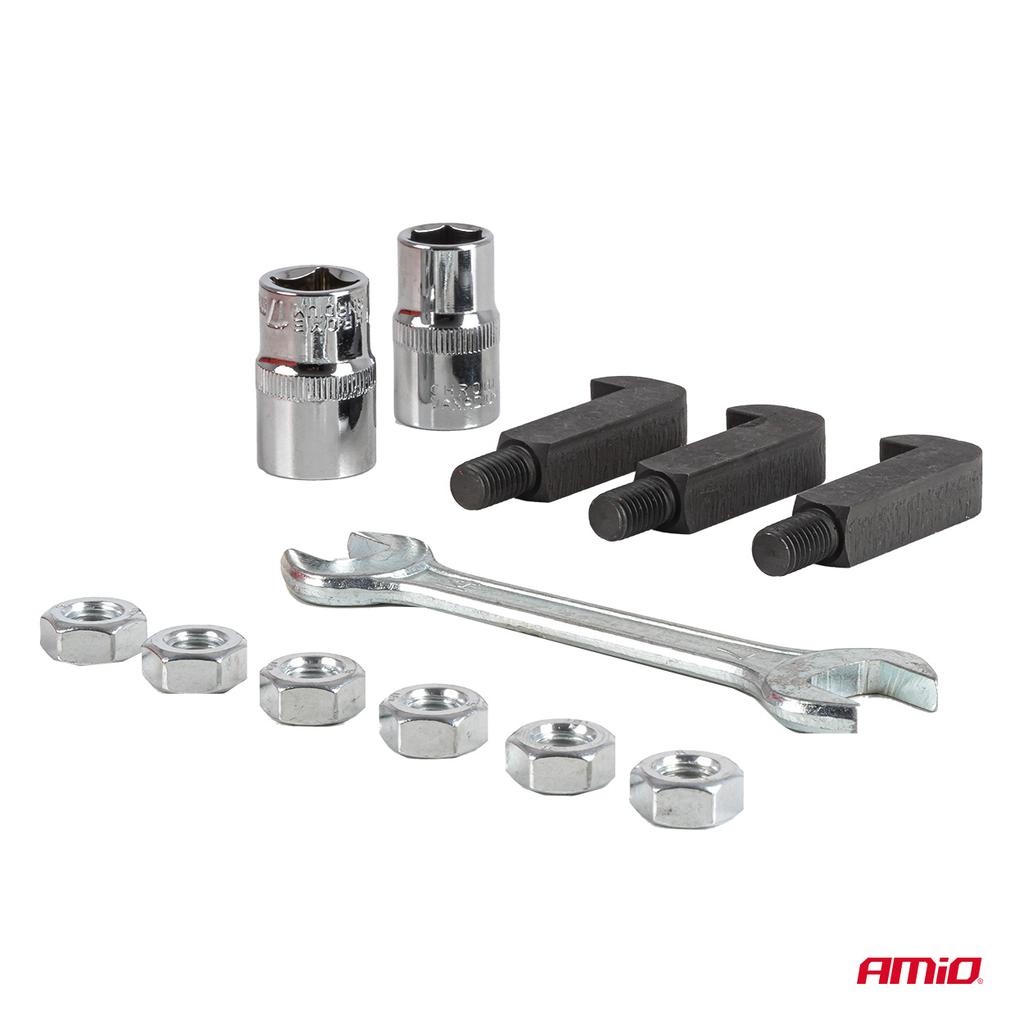 Three-arm bearing puller with 44-piece hooks AMIO-04760