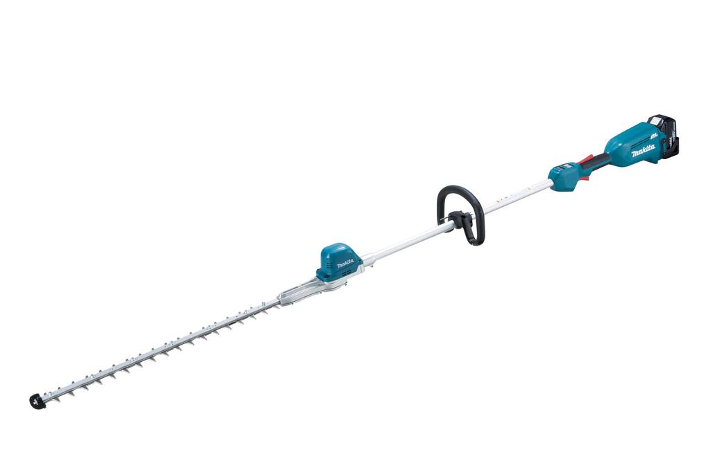 Makita MUN600LDRG Cordless 18V Pole Hedge 2m 600mm Cutting 6Ah Battery and Charger Included Trimmer, Length, Width,