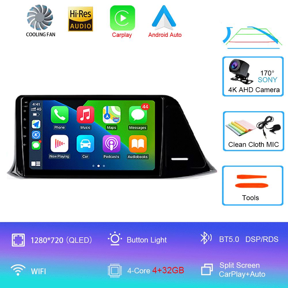 Автомобильное радио Android 14 Carplay для Toyota C-HR CHR 2016 2017 2018 2019 2020 Мультимедиа Видео Плеер Навигация Стерео GPS 2din DSP