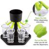 6 Shot Glass Games Dispenser Wine Whisky Beer Wine Liquor Dispenser Bar Accessories Party Games Drinking Tools Glass Dispenser