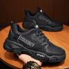 Модная мужская обувь Осенние водонепроницаемые кроссовки Рабочая обувь на толстой подошве с плюшем Холодостойкие на шнуровке Противоскользящие хлопковые туфли