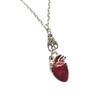 Ожерелье Anatomy Heart с элегантными кристаллами для модных женщин, ищущих уникальные и страстные готические ювелирные аксессуары