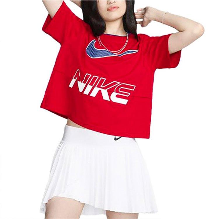 Nike Спортивные укороченные топы Женские для зала Красный HF6291-687