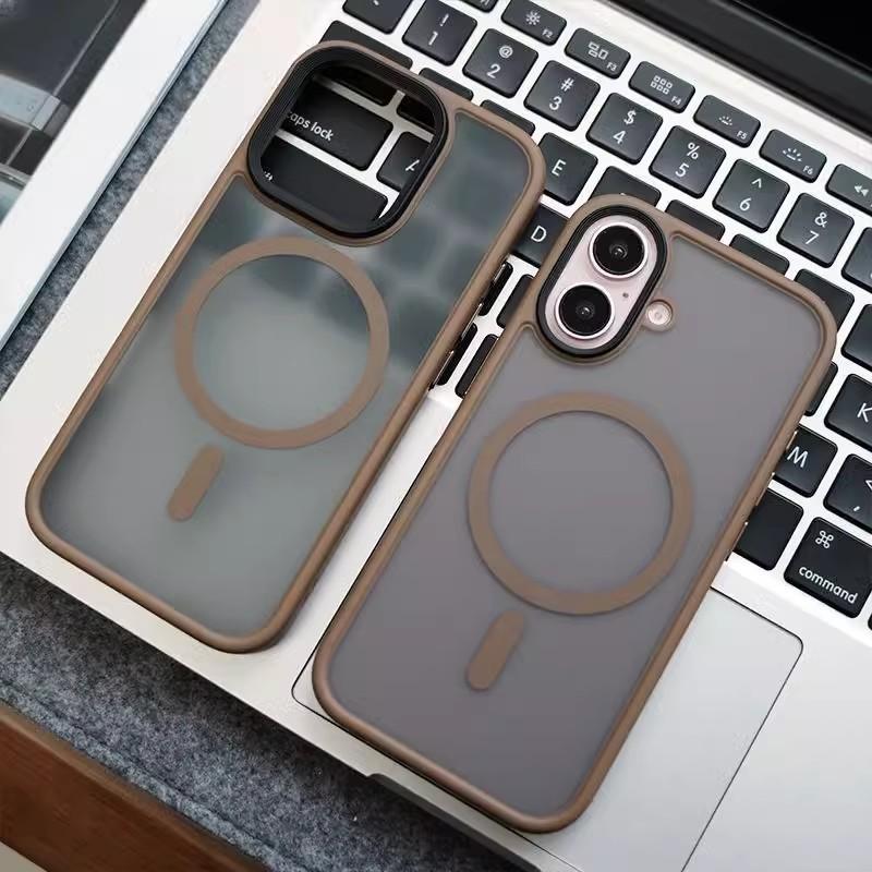 Подходит для Apple 16proMax Магнитный чехол для телефона с зарядкой Udun iPhone 15 Матовый на ощупь 14 Противоударный защитный чехол