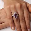 Genuine Amethyst Gemstone 925 Sterling Silver Jewelry Handmade Marquise Cut Ring RR-64-6