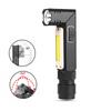 LED Flashlight Ultra Bright Waterproof COB Light 90 Degree Twist Rotary Clip USB Rechargeable Super Bright 5 Modes LED Torch