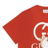 GUCCI X Doraemon T Shirts Men's Red Crew Neck Moderate Straight Fit 616036-XJDEY-6429