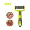 Vegetable And Fruit Peeler, 3 In 1 Multifunction Rotary Peeler, 3 Stainless Steel Blades: Serrated, Straight