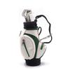 Mini Desktop Aluminum Alloy Golf Bag Pen Holder with Golf Pens Clock