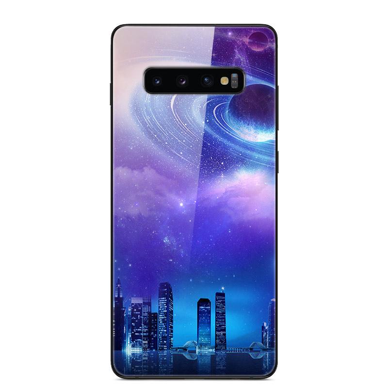 Для Samsung S10 Plus Чехол Закаленное Стекло Жесткая Задняя Крышка Телефона coque Для Samsung Galaxy S10E S 10 5G S10plus бампер чехлы capa