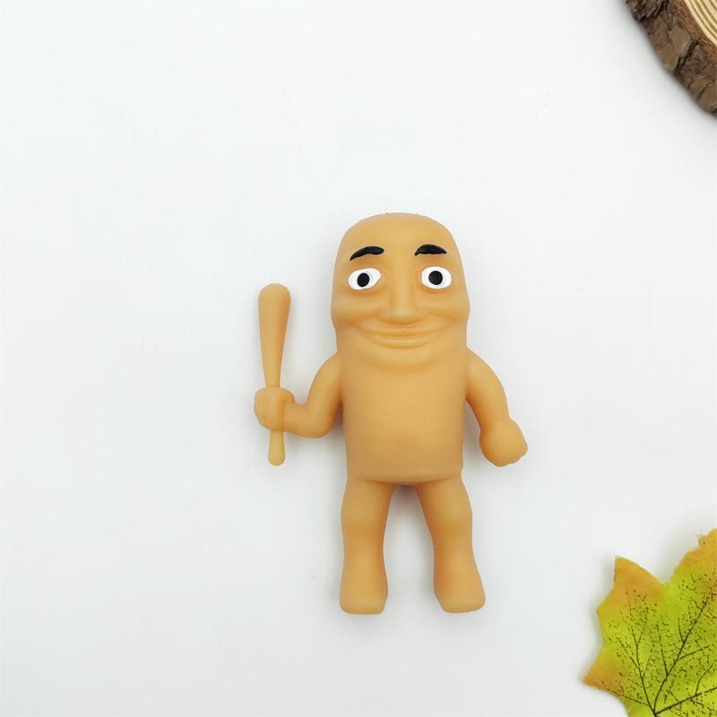 Italian Brainrot Tung Sahur Soft Rally Toys Stress Relief Prank Toy Fidget Toy Transformable Kids Adults Party Birthday Gift