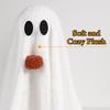 2 Pack with Pumpkin Light-Up Sherpa Ghosts Cute Ghost Tabletop Decor Halloween Decorations  Party