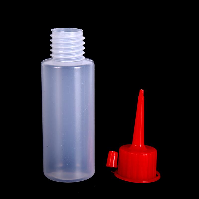 60Ml Plastic Clear Squeeze Bottle With Tip Cap For Crafts Art Glue Refillable