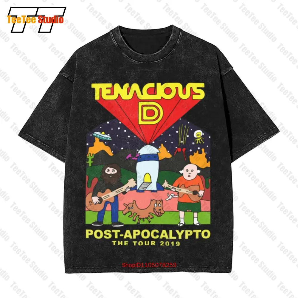 Tenacious D Постапокалиптический Тур 2019 Винтажная Оверсайз Футболка PYTN