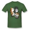 Футболка с принтом Three Doge Moon Shiba Inu для мужчин, мягкая, с круглым вырезом, модная, уличная одежда в стиле Харадзюку