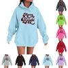 Women's Loose Comfortable Casual Fashion Character Printed Hooded Long Sleeve Sweatshirt
