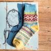 Женские носки до середины голени, упаковка из 5 пар, теплые, плотной вязки, ретро