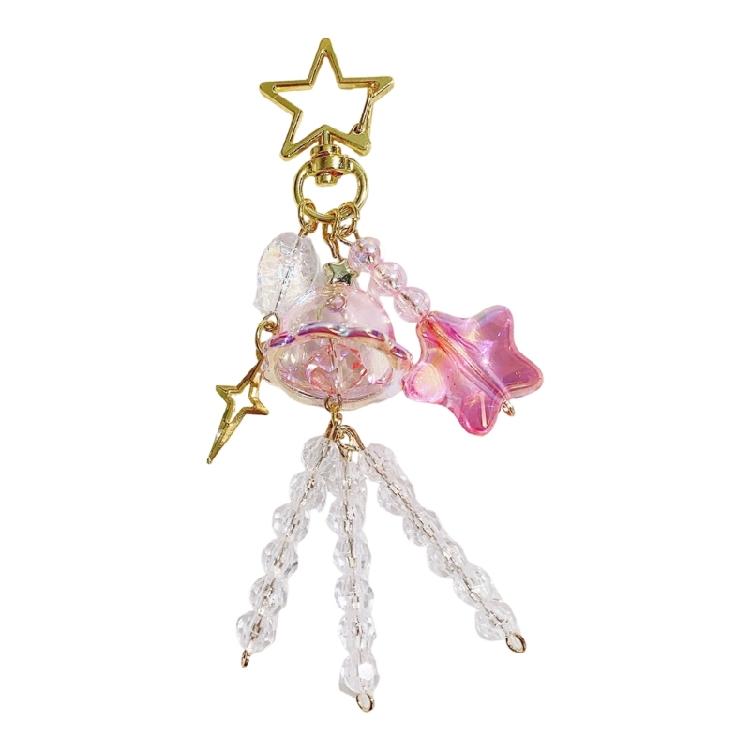 Модный брелок в океанском стиле Рыба Звезда Колокольчики ветра Брелок с бусинами Шарм для чехла телефона и наушников Модный аксессуар