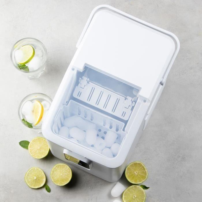 Machine a glaçons - DOMO - DO9292IB - Fonction autonettoyante - Portable - 12 kg/ 24h - Blanc