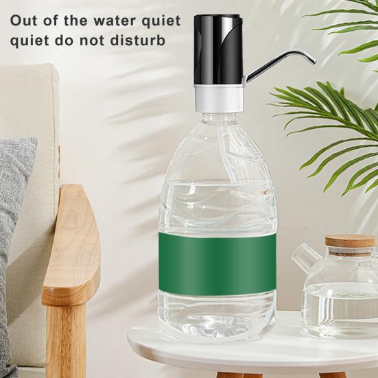 Электрический водяной насос, перезаряжаемый через USB, портативный, простой в использовании насос для бутылки с водой для домашнего офиса, кемпинга