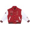 Li Ning CBA Series Basketball Casual American Color Block Vintage Jacket Unisex Jacket Deep-Burgundy AJMU245-1