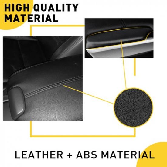 Center Console Lid Door Armrest Panel With Base Black Fit Honda Accord 2008-2012
