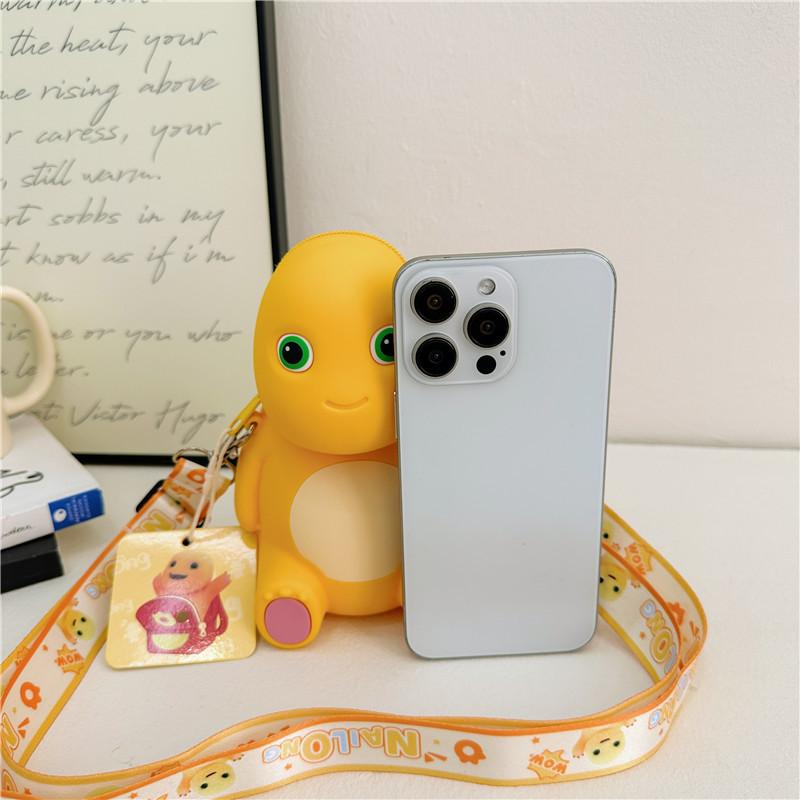 Милая трехмерная силиконовая сумка в виде молочного дракона, детский подарок, маленькая сумочка в зарубежном стиле, новая мультяшная мини-сумка через плечо для мелочи