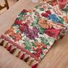 American Retro Jacquard Table Runner Nordic Living Room Home Decoration TV Cabinet Cover Scarf Bed Tail Flag Coffee Table Decor