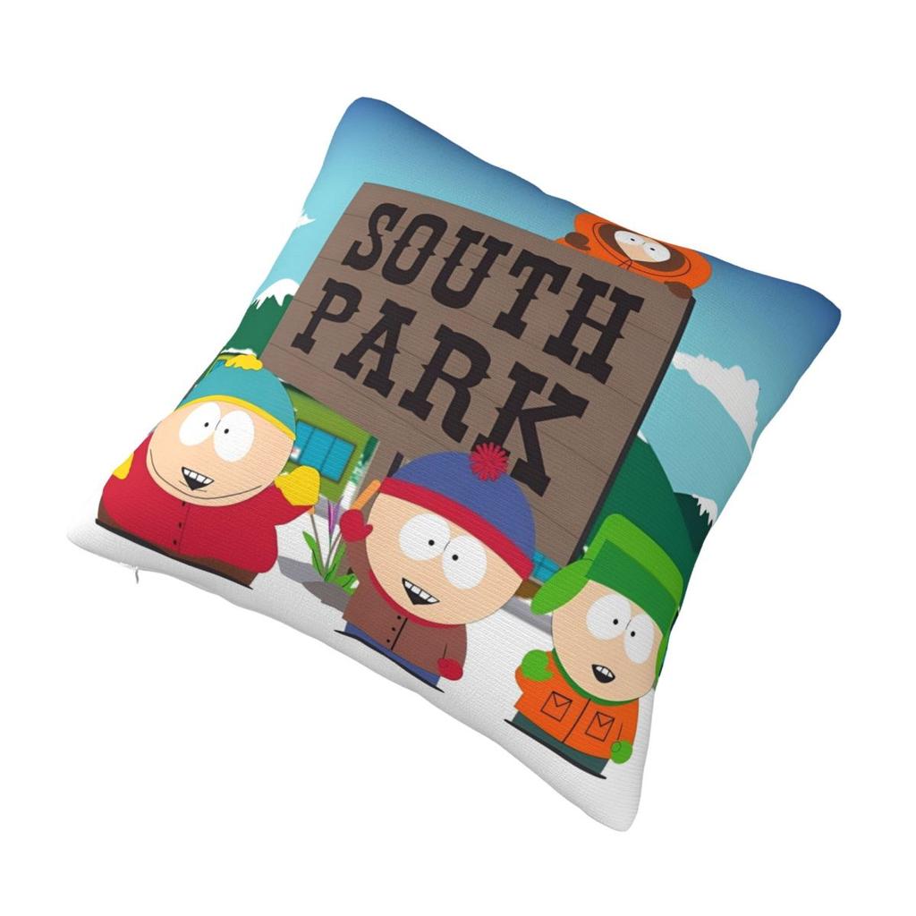 Decorative Pillow Cover Southpark Tv Show Merch Car Pillow Case Cover Zippered Multi-Size