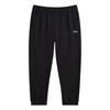 High Street Comfortable Simple Logo Solid Color Breathable Straight Loose Versatile Casual Knitted Sports Pants Unisex Pants Black AKLVA41-1