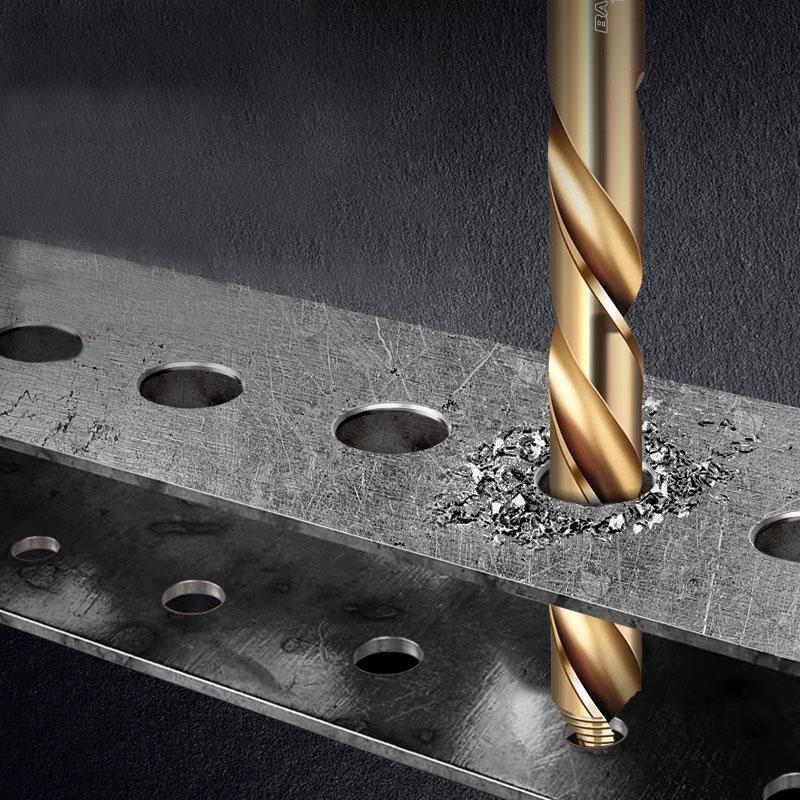 Сверло спиральное ступенчатое кобальтовое, сверло из быстрорежущей стали M35 с прямым хвостовиком (3-13mm) для металла, нержавеющей стали, железа