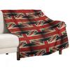 Pattern of the British flag digital-printed polyester Bedroom velvet flannel cover blanket Fleece soft cover blankets for beds