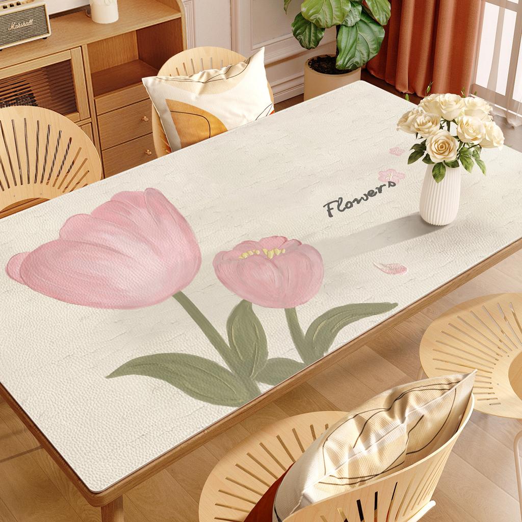 Кожаный водонепроницаемый, маслостойкий, не требующий стирки и пыленепроницаемый настольный коврик Настольный коврик Настольный коврик Скатерть Скатерть