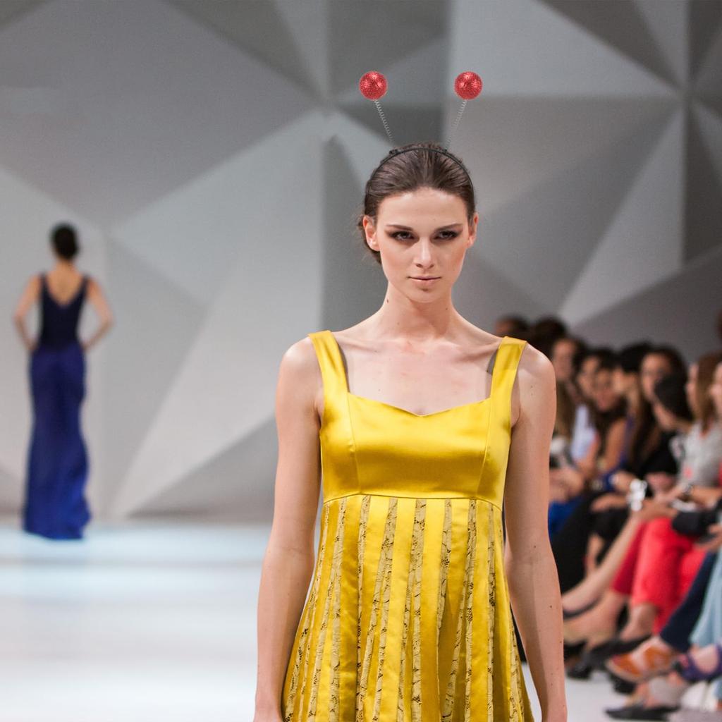 BESTOYARD Alien Headband with Pom Poms, Hair Accessories for Disguise, Hair Hoops, Halloween, Parties, Stage Performances, and Recitals, Set of 6