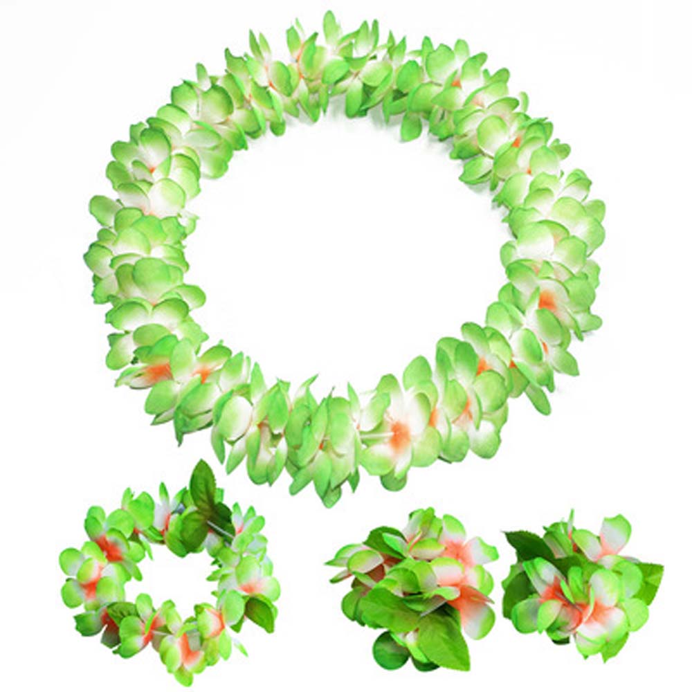 For Women Cloth Gift Hawaiian Style Garland Necklace Headband Performance Accessories Wristband