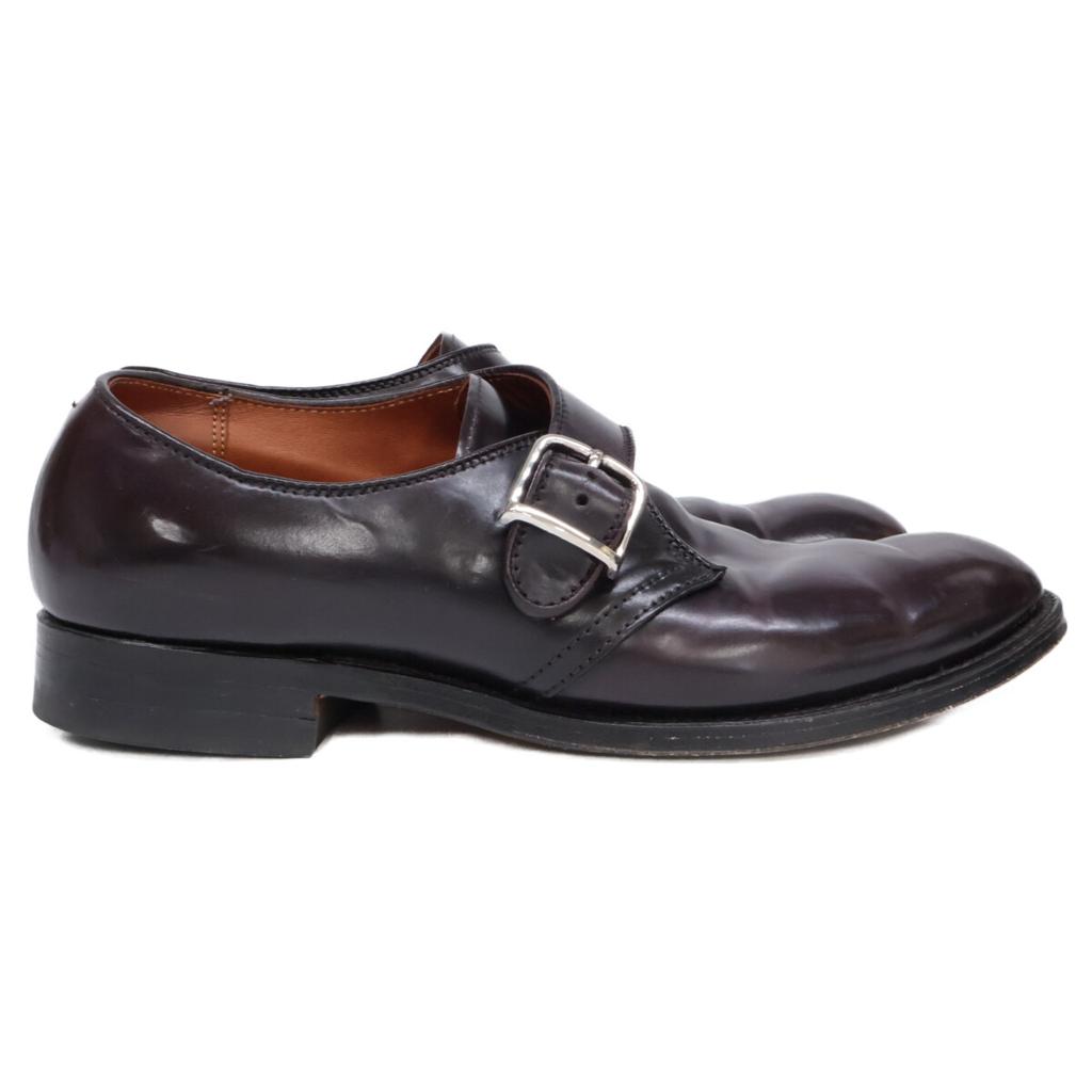 Alden 1878 Cordovan Modified Last Single Monk shoes 8D BurgundyUsed
