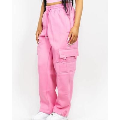 Женские новые летние свободные прямые повседневные брюки в стиле ретро с большими карманами