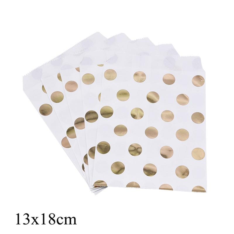 50/100 Pcs 46 patterns 13x18 CM degradable bronzing kraft paper bag envelope wedding Christmas gift baking sealed packaging
