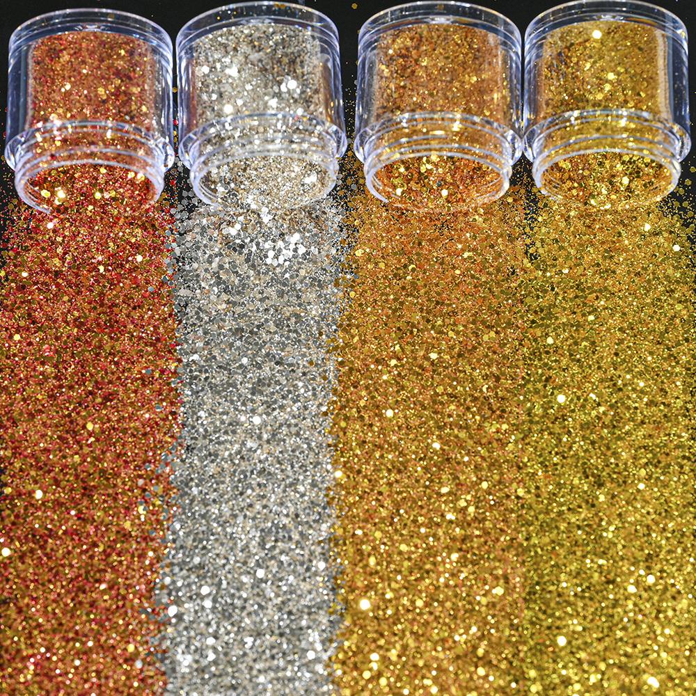 4 коробки/набор, 10 мл, 3D лак для ногтей, фиолетовый, розовый, микс, блестящая пудра для ногтей, блестки, украшение для дизайна ногтей, красочные для УФ-эпоксидного гель-лака, хлопья