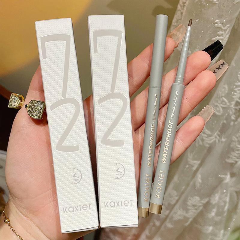 Гелевая подводка для глаз, водостойкая, не размазывается, ультратонкая и стойкая, коричневая, для новичков в макияже.