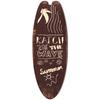Retro Wooden Surfboard Beach House Decorative Plaque Wooden Sign with Ocean Theme for Home and Office Decoration