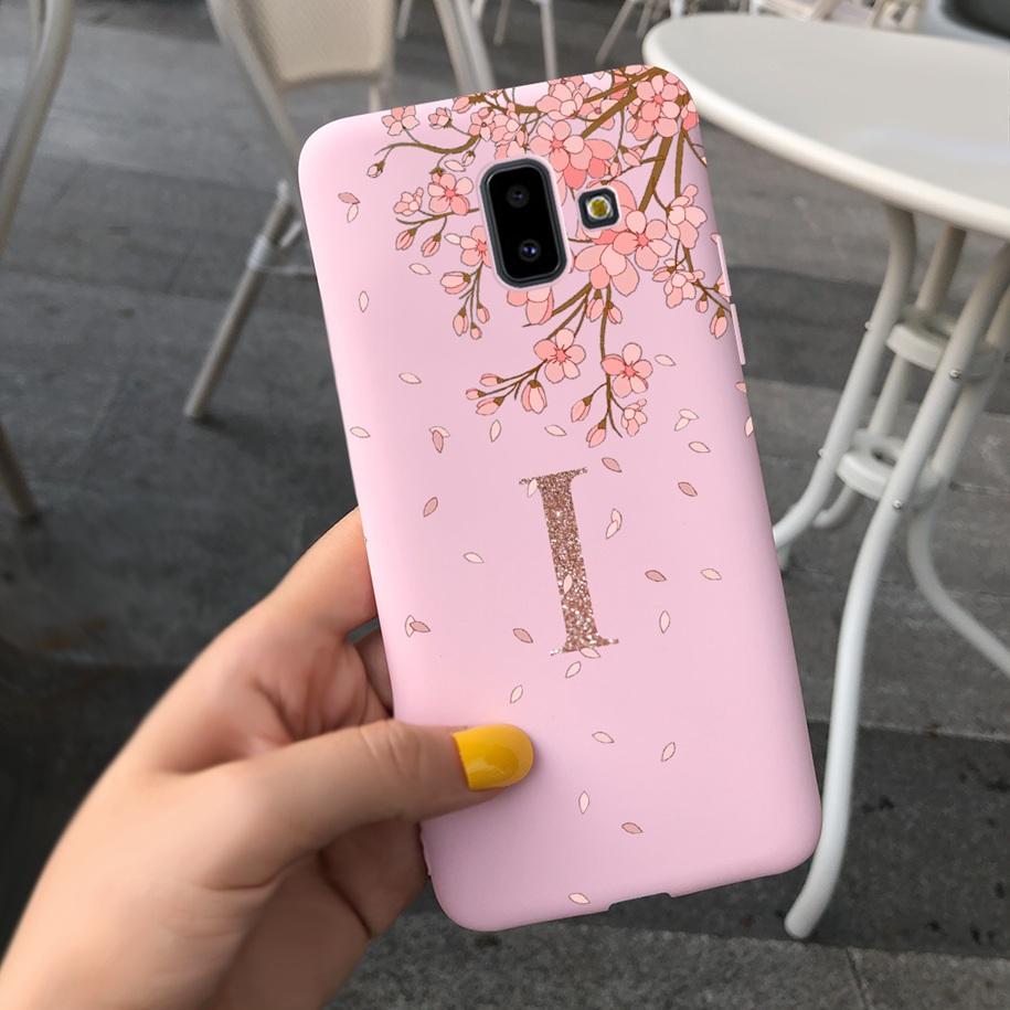 Cute Letters Case For Samsung Galaxy J6 J6+ 2018 Phone Cover Soft Silicone Bumper For Samsung J6 Plus J610F J610F J600F J 6 Capa