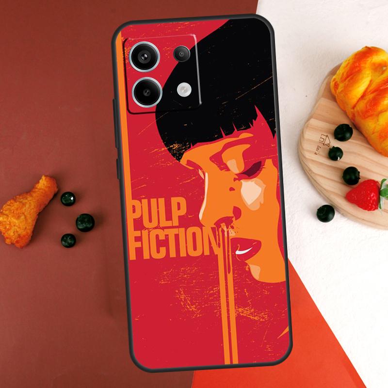 Pulp Fiction Dancing Case For Xiaomi Redmi Note 14 13 Pro 9 10 11 12 Pro 10S 11S 12S Redmi 14C 13C 10C 12C Coque