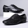 New Men's Checkered Modern Dance Casual Athletic Square Dance Latin Jive Dance Outdoor Soft Bottom Sneakermn