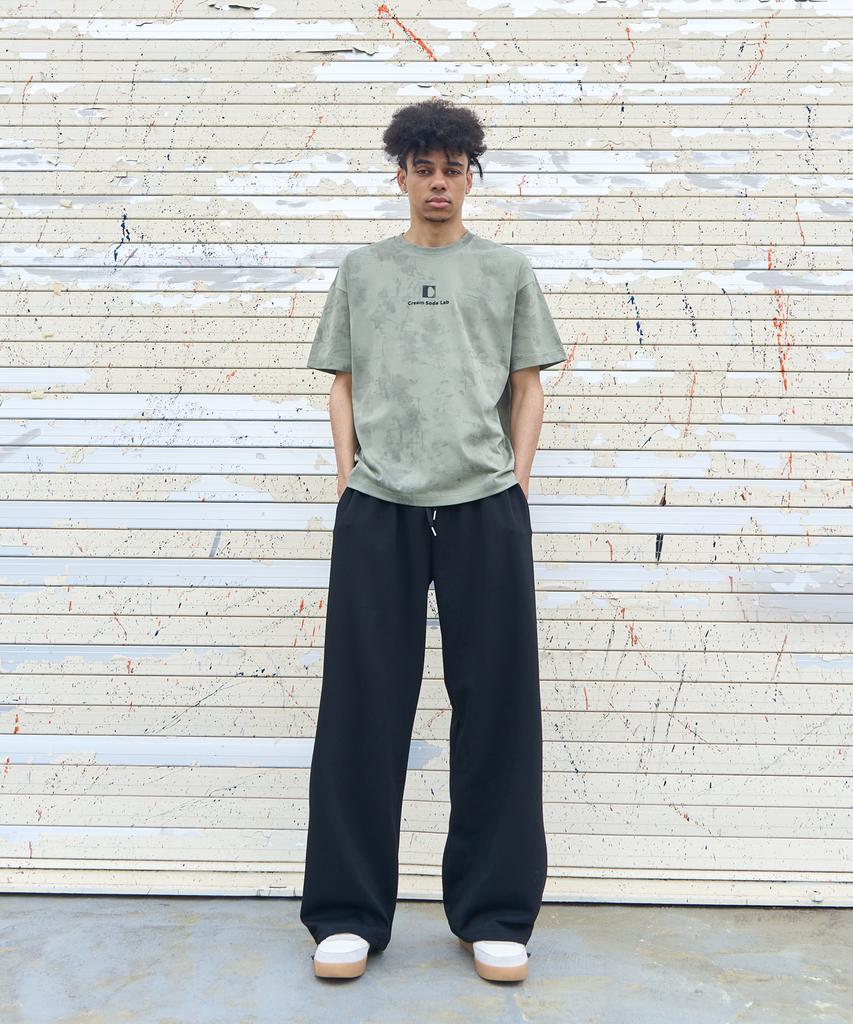 CREAM SODA LAB Air Banding Wide String Pants Black